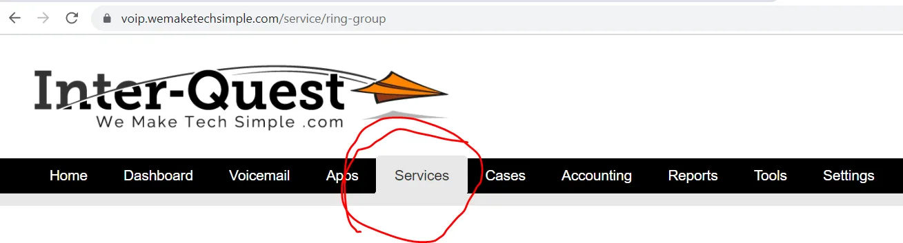 New Ring Group Button