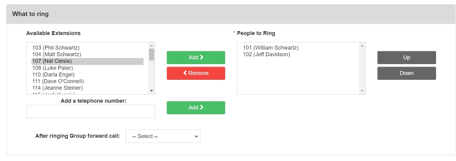 Add Extensions to Ring Group